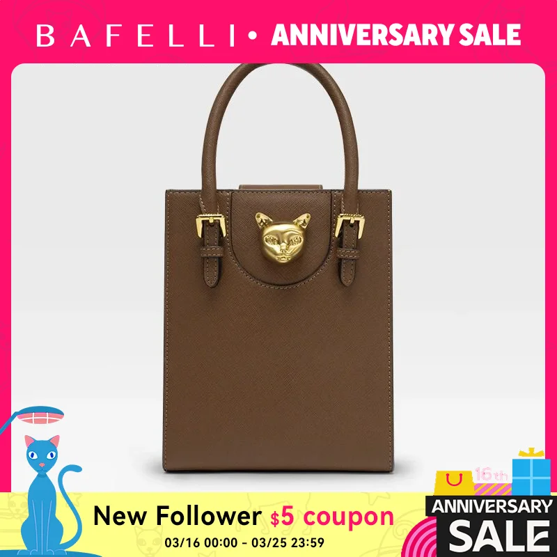 

BAFELLI 2025 NEW WOMEN'S HANDBAG CAT LUXURY BRAND DESIGNER ORIGINAL STYLE TRENDING SHOULDER CASUAL BAGS MINI TOTE CROSSBODY
