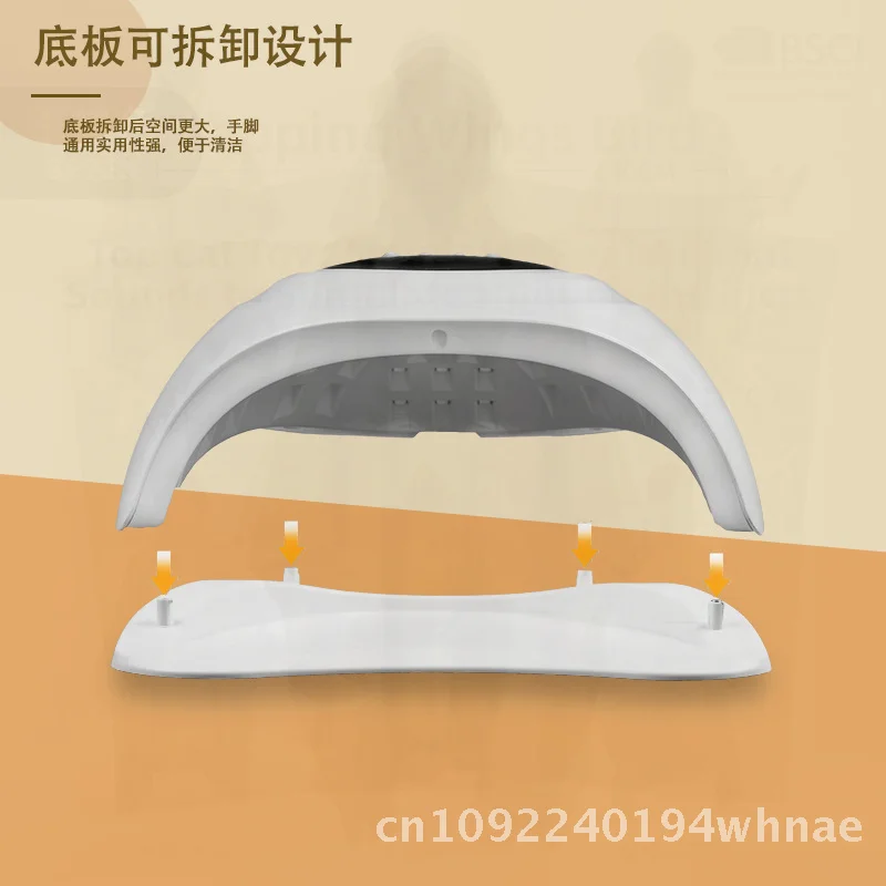 

Новая лампа для маникюра с держателем для телефона, УФ-светодиодная фототерапевтическая лампа, 54 светодиода, не затемняет, быстросохнущая, для гель-лака, белая