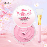 LAIKOU Naturals Sakura Volcanic Mud Mask For Face Deep Cleaning Remove Blackheads Improve Roughness Facial Oily Skin Care 90g