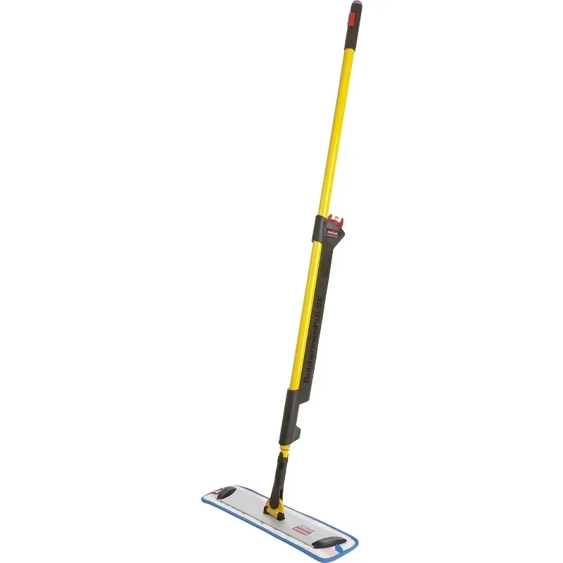 HYGEN Pulse Single Sided Microfiber Spray Mop Kit for Hardwood/Tile/Laminated Floors, Yellow, Perfect for Kitchen/Lobby