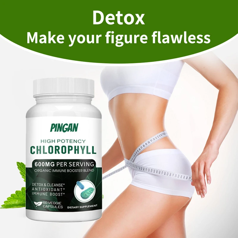 

Vegetarian Chlorophyll 60 Capsule Skincare, Hematopoietic Function Balance, PH Value Protection, Cell Activity