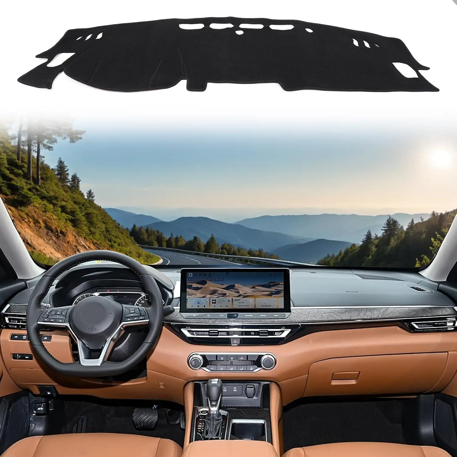 

Car Dashboard Shield Mat For Nissan Altima Teana 2007-2025 Polyester Car Instrument Cover Sun Shade Pad Anti-Slip Dash Board Pad