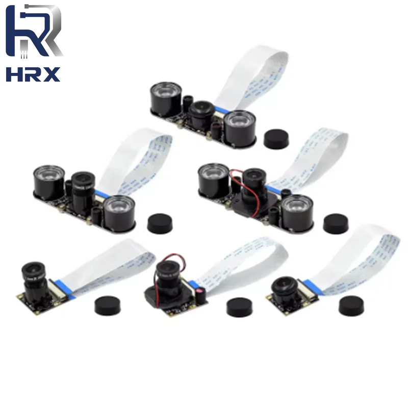 Raspberry Pi 4 Night Vision Fisheye Camera 5MP OV5647 70/95/160 Degree Focal Adjustable Camera for Raspberry Pi 3 Model B Plus