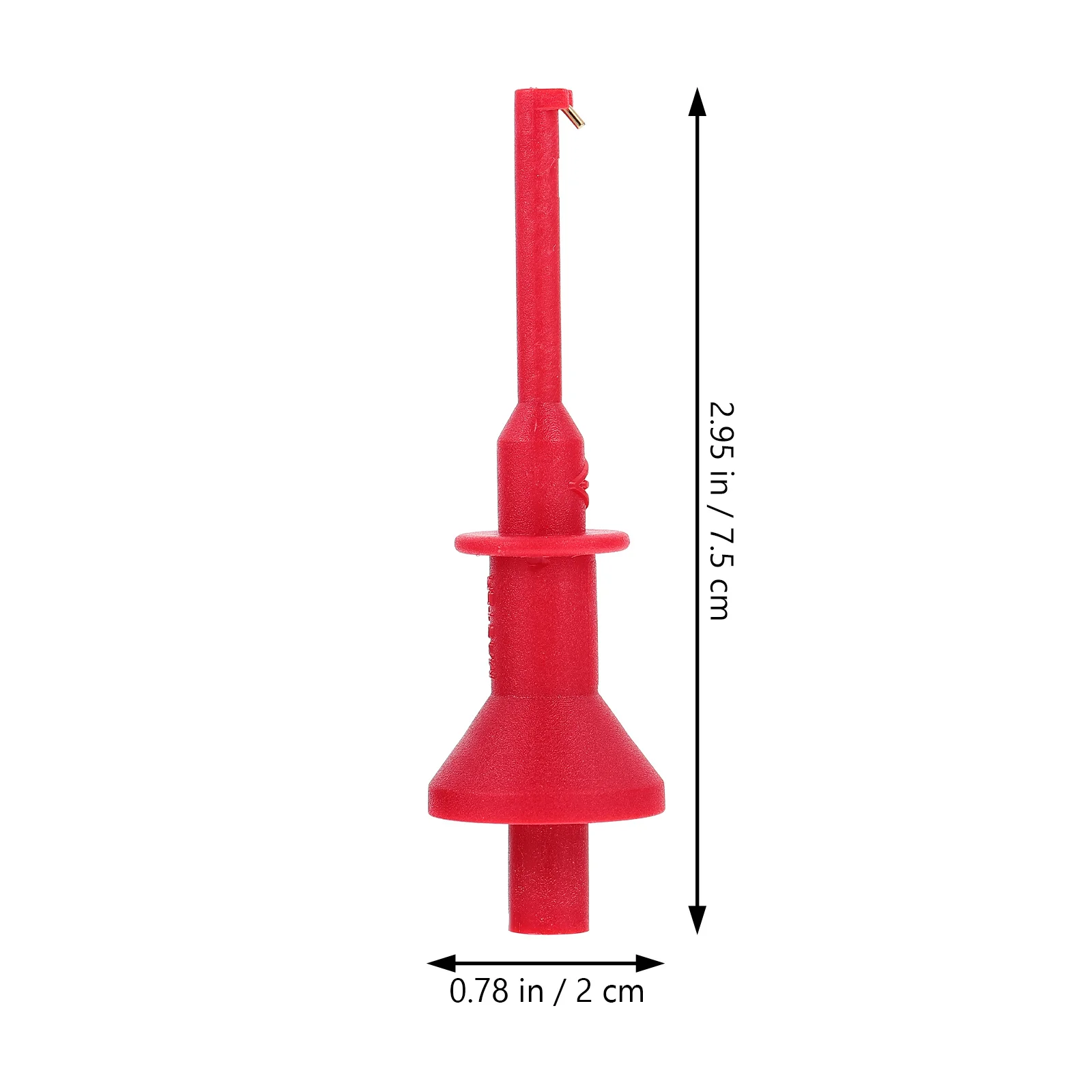 2Pcs Testing Hook Clips 4mm Plug-in Probe Clamps Multimeter Test Lead Clip Mini Electronic Repair Tools Testing Hook Clip