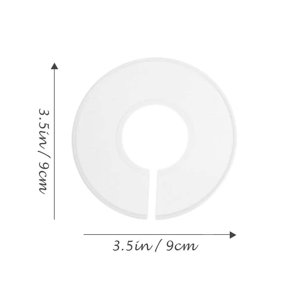 12 قطعة الملابس البلاستيكية حجم فواصل شماعات مستديرة فواصل لخزانة تنظيم خزانة معلقة مقسم خواتم دائم الطفل #3