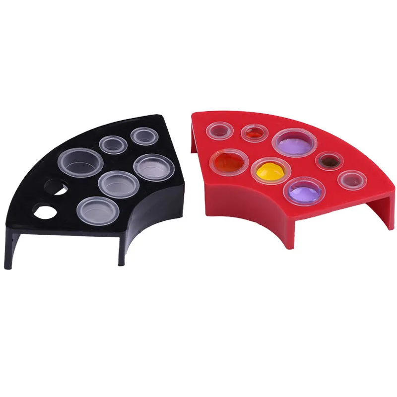 8 Holes Tattoo Ink Cup Holder Stand Makeup Accessories Trailer Supplies Tatoo Tool Pigment Brack Container