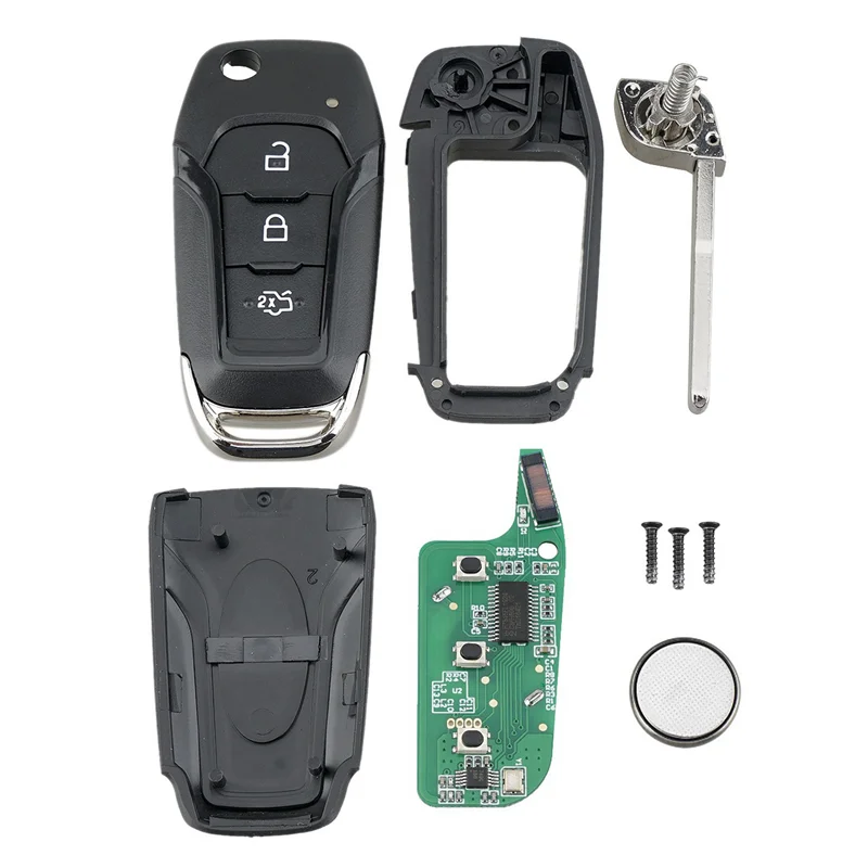 

A60E-3X Car Smart Remote Key 3 Button 433Mhz 49Chip Fit For Ford KA+ Modeo Glaxy S-Max 2014 2015 2016 DS7T-15K601-B
