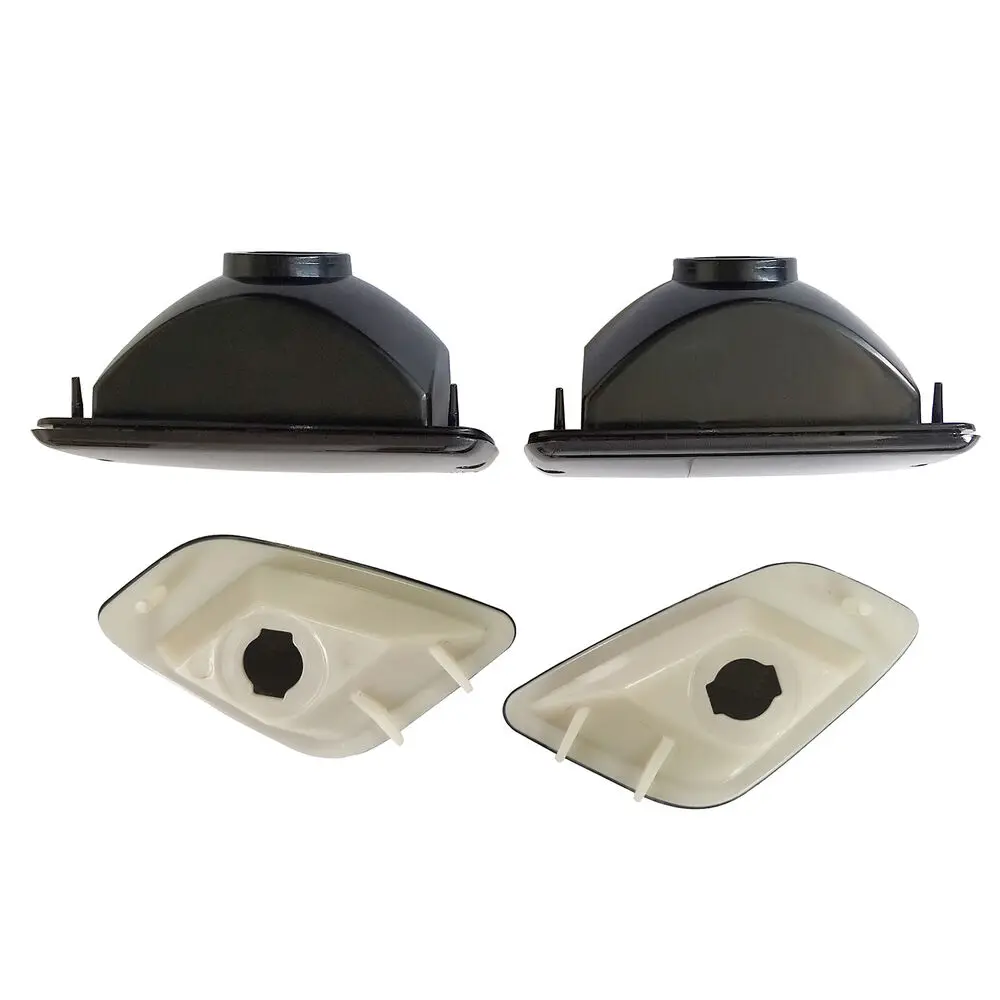 4PCS  Smoke Bumper Signal Fender Side Marker Lights For 1997-2006 Jeep Wrangler TJ