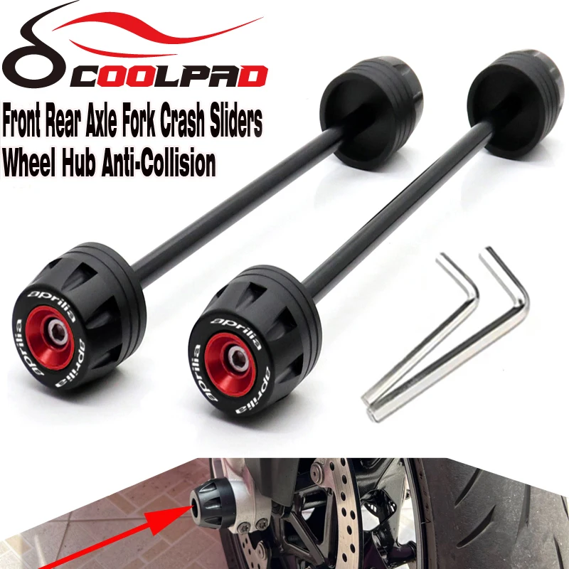 

Front Rear Wheel Axle Fork Sliders For Aprilia Shiver SL 750 2015-2017 Motorcycle Crash Protector Drop Falling Protection SL750