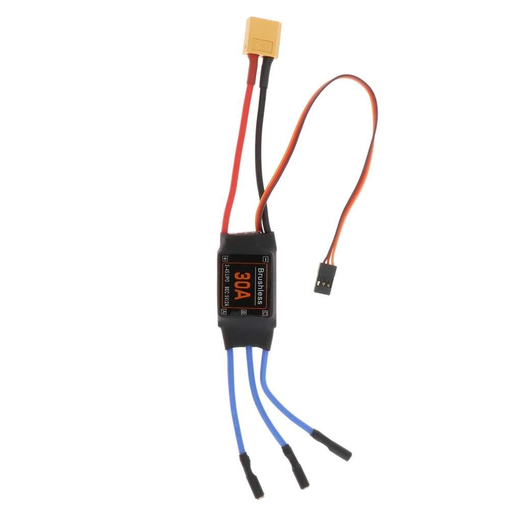 1pc 30A Brushless ESC Controller RC Toys Components Accessories BEC Motor XT60 Plug Durable RC Quadcopter Helicopter Toys