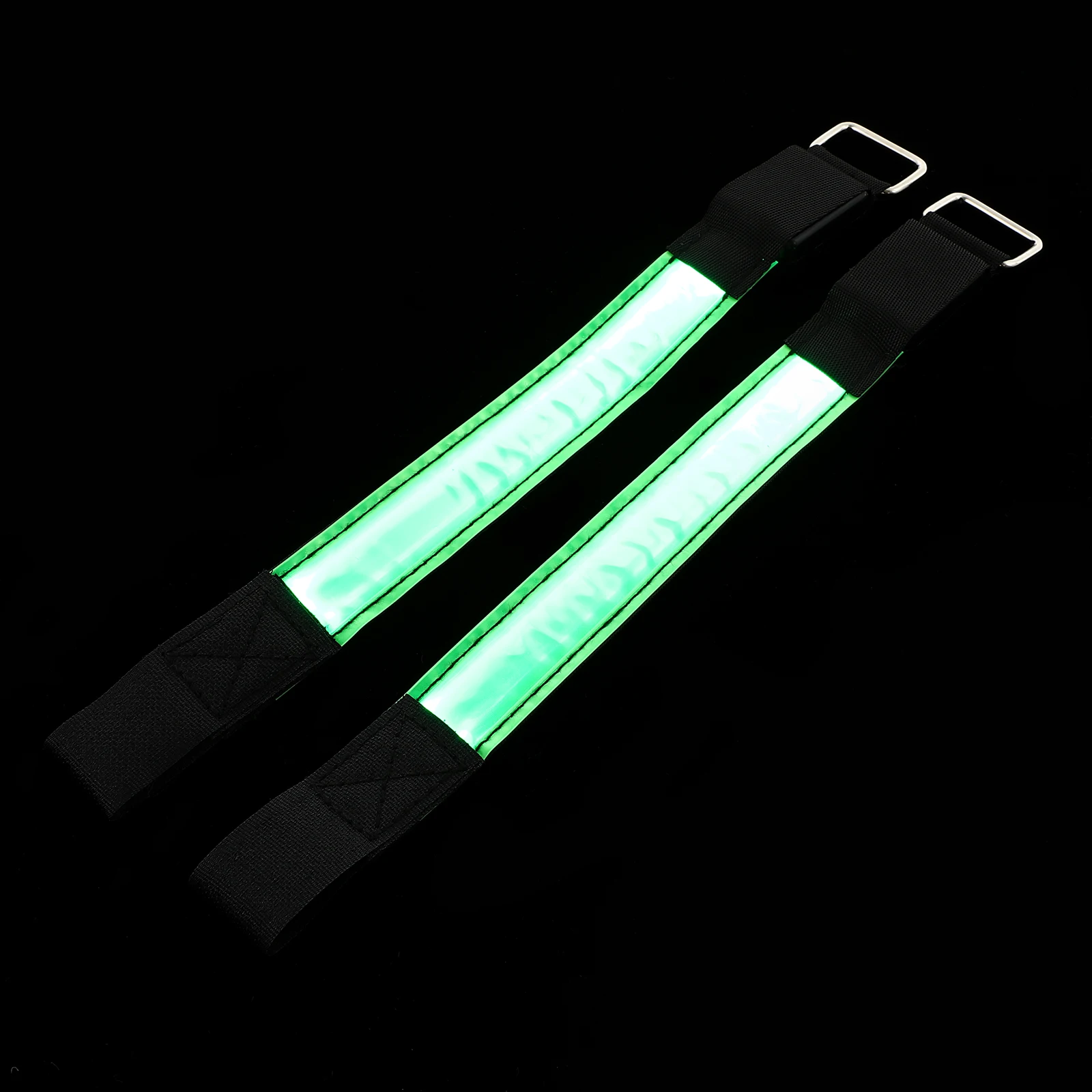 

2 Pcs Night Running Bracelet Light Armbands Reflective Belt Led for Wristbands Strap Nylon Armlet Fluorescent