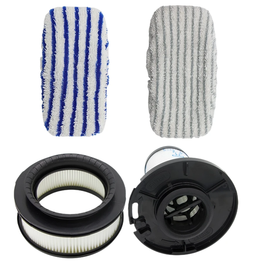 Rowenta X-Force Flex 14.60 Vacuum Cleaner Filter ZR9007 +ZR9008 HEPA Steam Mop Cloth Cover, Mop Head Accessories, Mop Cleaning