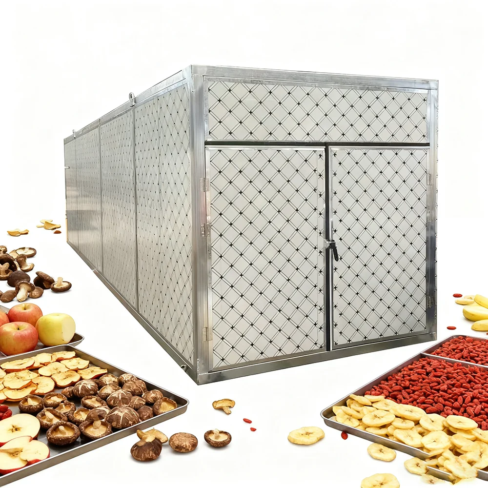 Commercial Gas-Powered Food Dehydrator Machine with PLC Control for Fruit, Fish, Vegetable & Industrial Hemp Drying