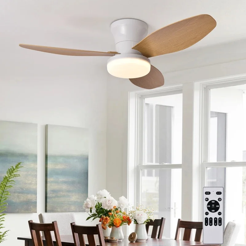 Ceiling Fan with Light Smart Home Socket Fan Light Ceiling Fan with Light Silent Led Cold