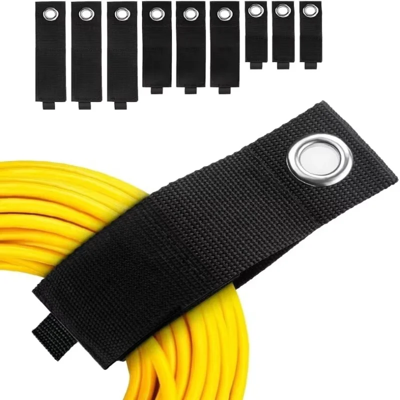Extension Cord Holder Organizer Straps Heavy Duty Storage Strap Wrap Cords Cable Hanger Garage Organization Hook Loop Strap Rack