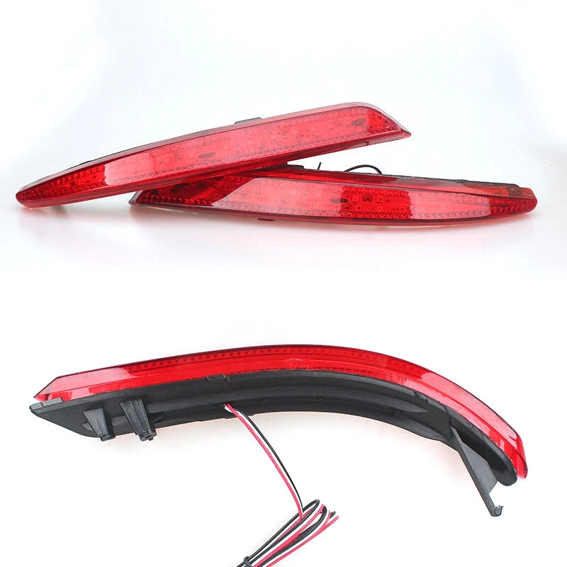 2Pcs Car LED Rear Bumper Reflector Light Brake Stop For Nissan Sylphy 2009-2011 Wingroad 2006-2014 Almera 2013-2015