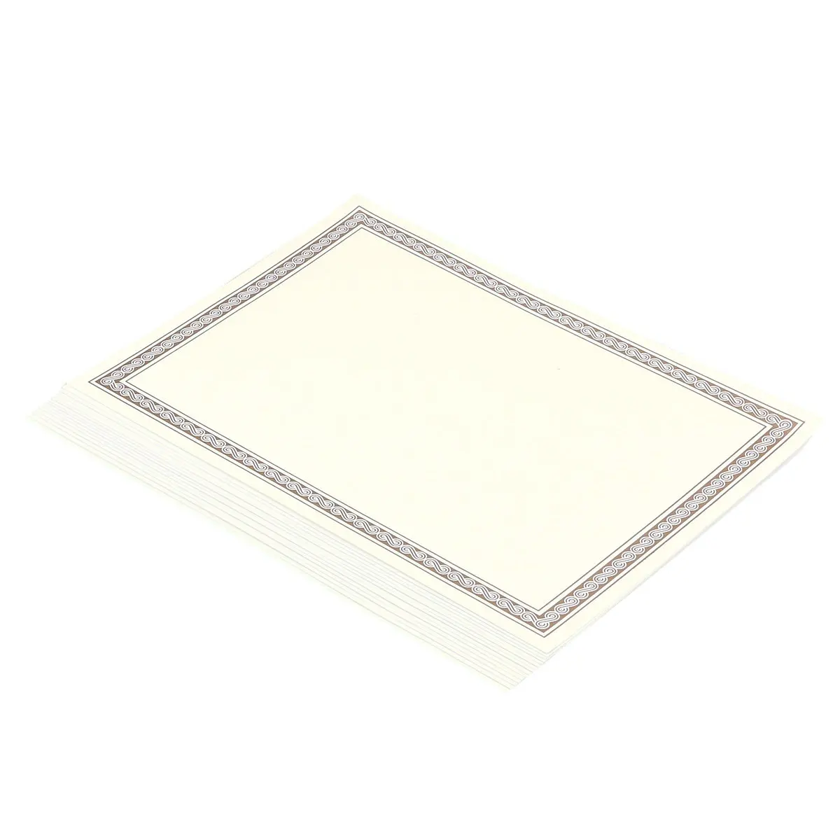 15pcs-a4-certificate-paper-metallic-gold-border-hot-stamping-printable-for-graduation-awards-classroom-employee-recognition
