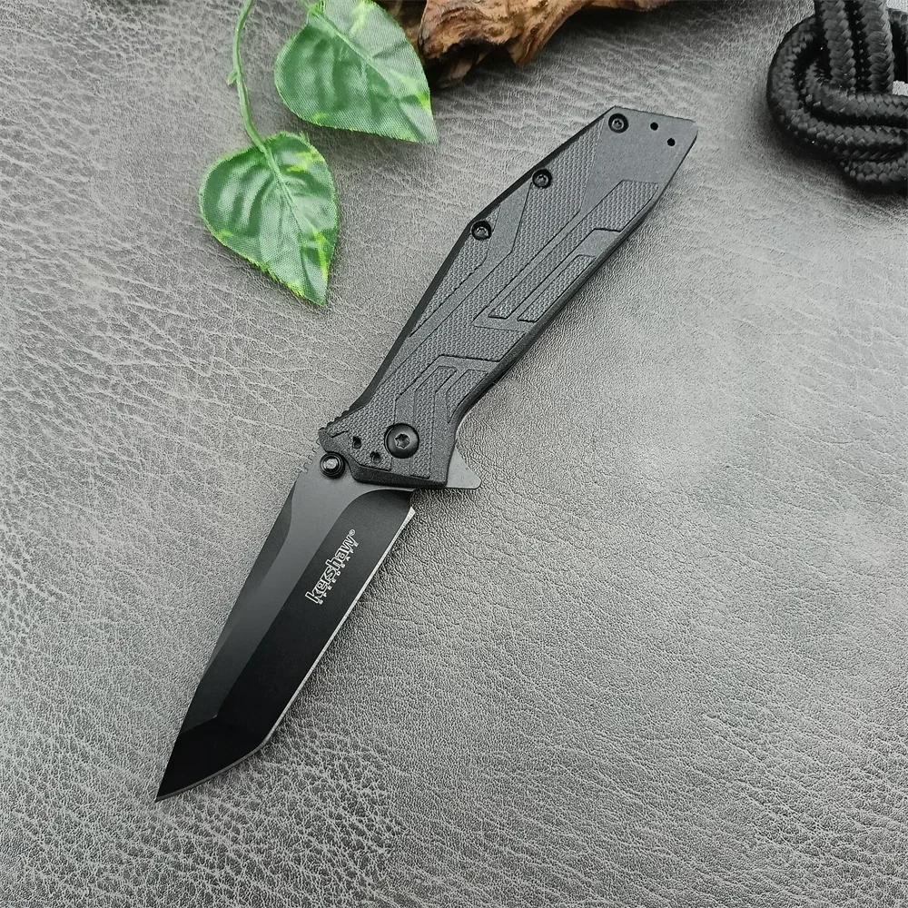 KS Brawler 1990 Folding Knife Camping Hunter Tool 8Cr13Mov Blade Nylon Fiber Handle Defense Utility EDC Tactical Pocket Knife