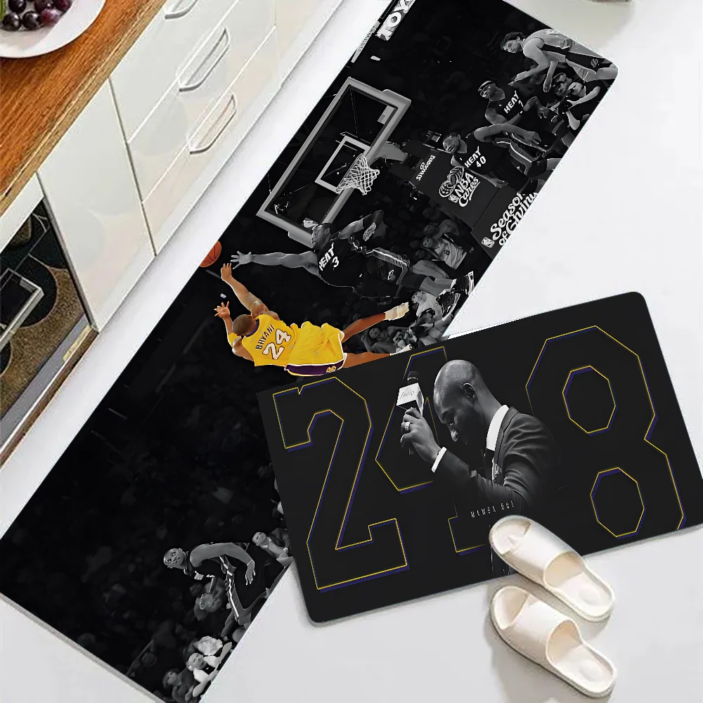 Basketball Floor Mat Graphic Printed Flannel Doormats For Bathroom Kitchen Entrance Carpet Home Decor