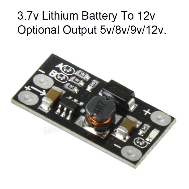 1 Pcs Regulated Power Supply Board Output DC-DC Boost Module 3.7V Lithium Battery To 5V/8V/9V/12V