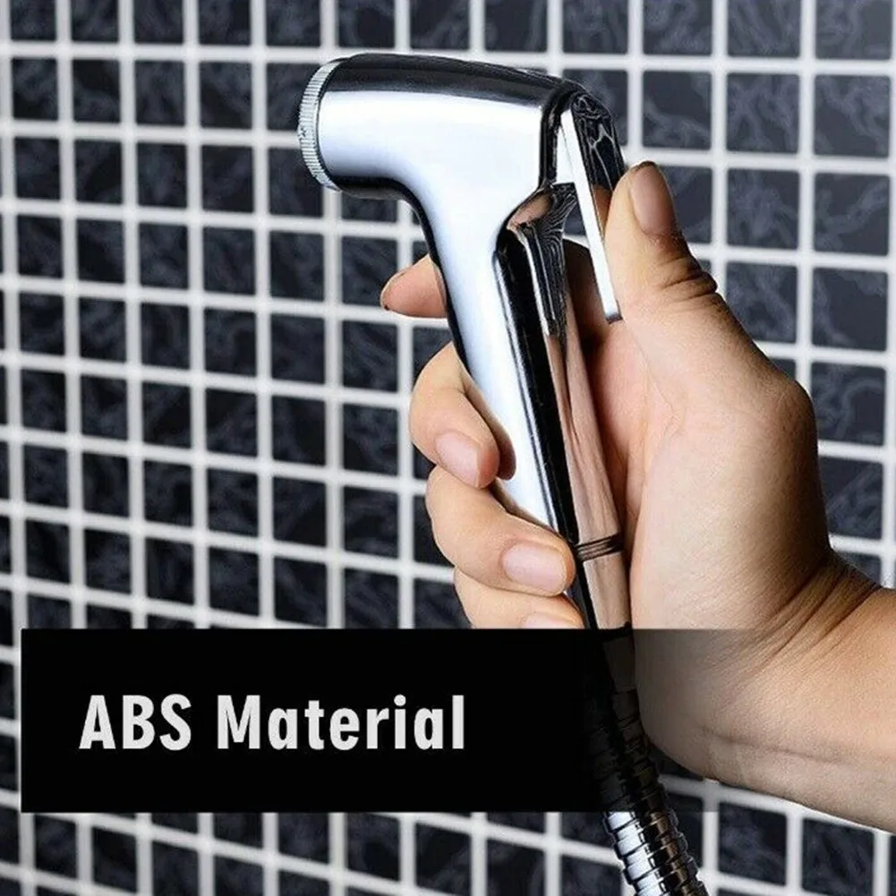 New Set Handheld Holder Shower Head Bidet Spray Muslim Toilet Hose Hygienic Jet Multi-functional 150cm Bathroom view 5