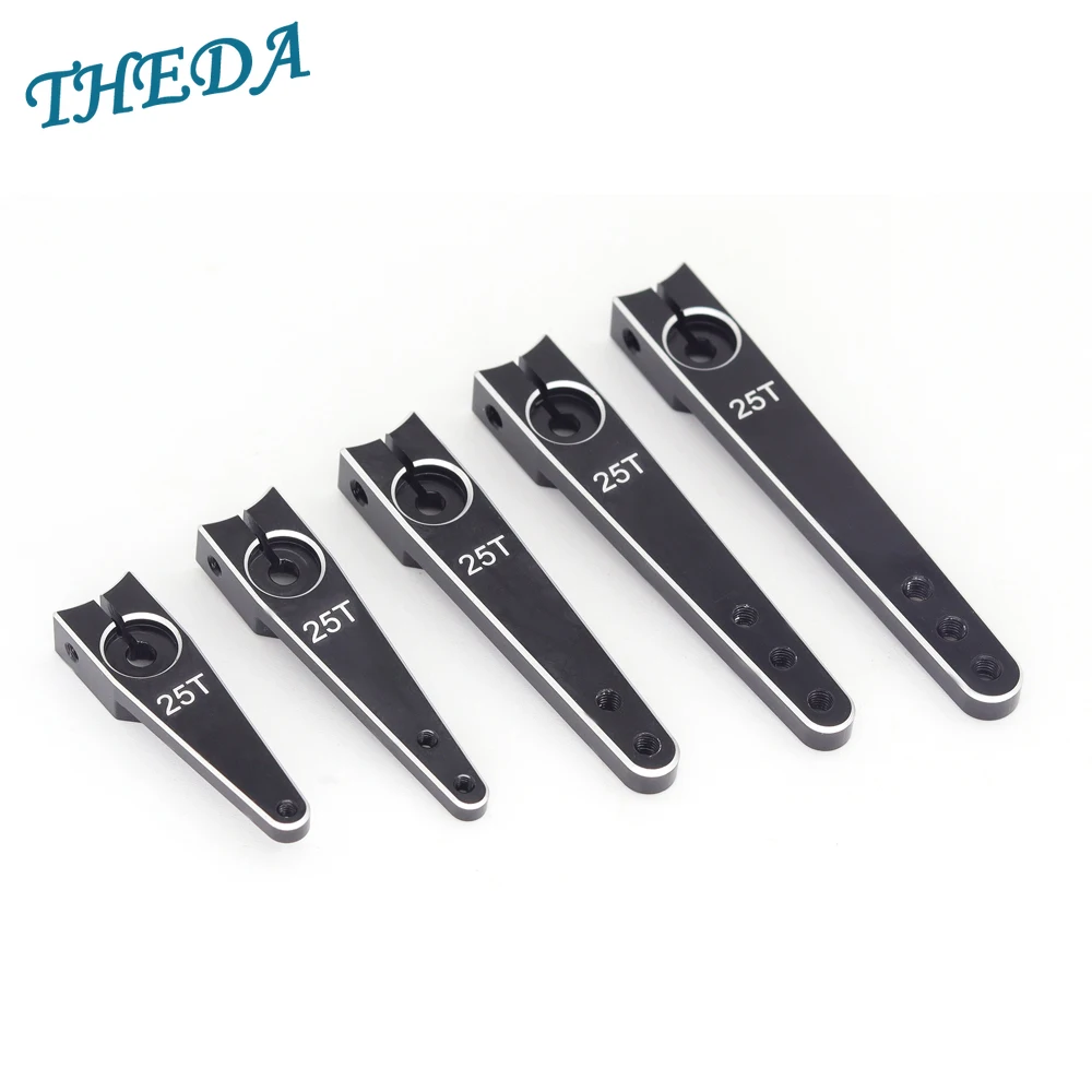 1Pcs Aluminum CNC Metal Steering Servo Arm Horn 1/1.25/1.5/ 1.75/ 2 Inch For RC Airplane RC Car Servo 25T Swing Arm Parts