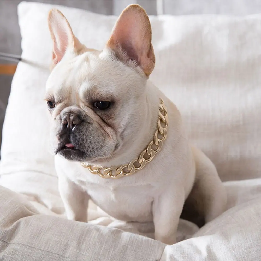 Electroplating Fashion for French Bulldog Not Fade Cat Accessory Pet Accessory Dog Necklace Pet Chain Cat Collar Dog Gold Chain