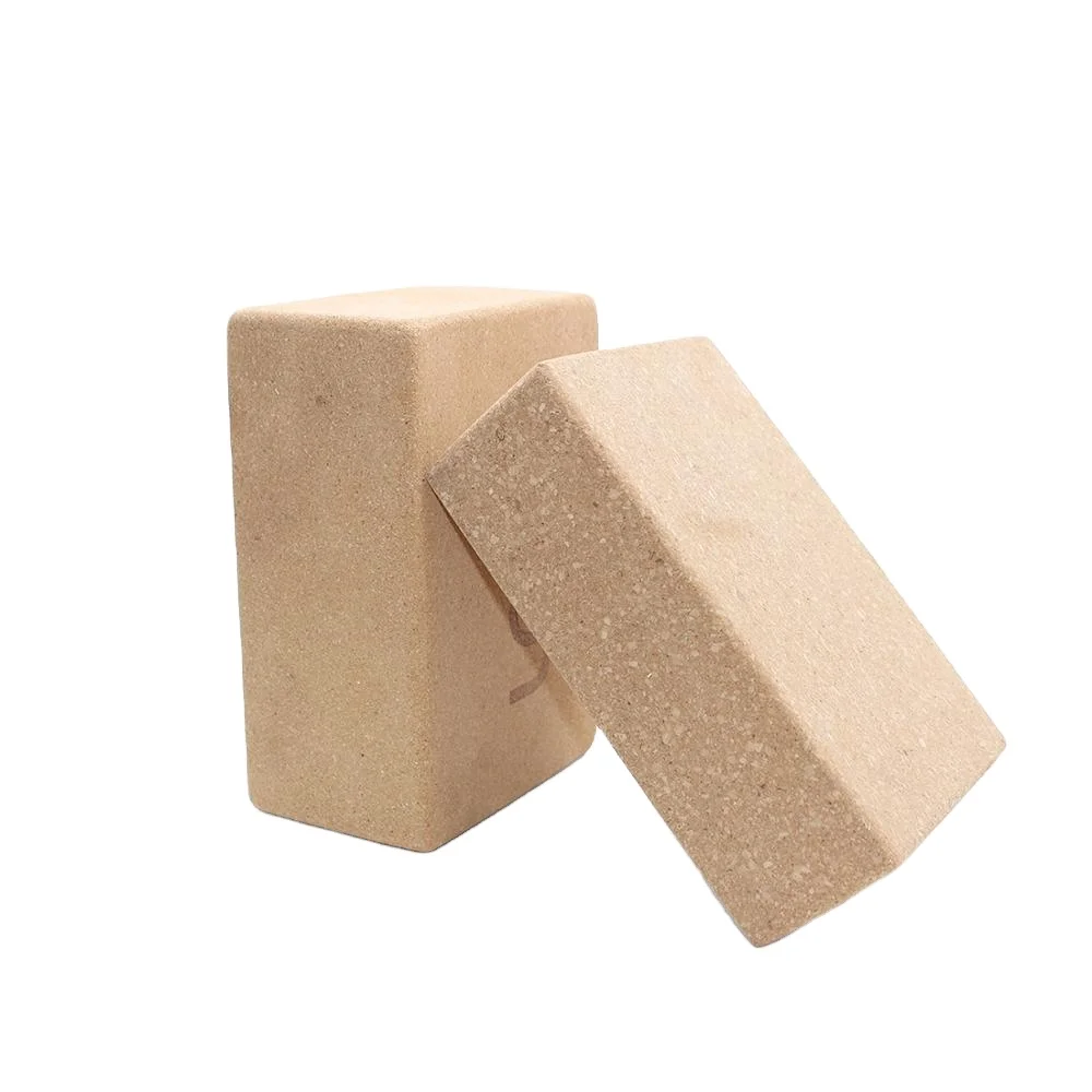 

Customized LOGO Fitness Eco-friendly High Quality Custom logo Printing Yoga Block with Natural Cork