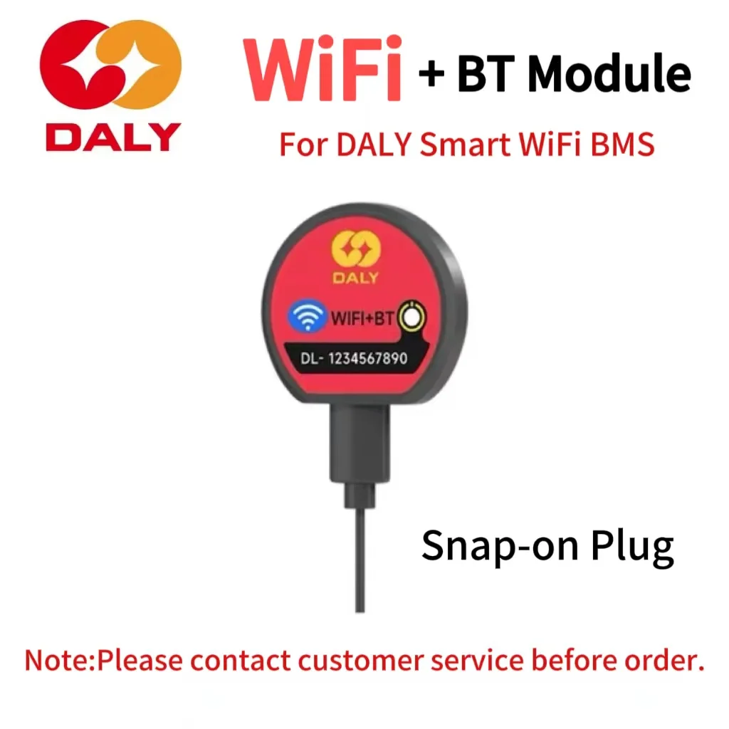 Daly 2024 KMS Smart BMS WIFI moduł Bluetooth 4.3 calowy 3-calowy ekran LCD UART RS485 kabel do Lifepo4 akumulator litowo-jonowy akcesorium