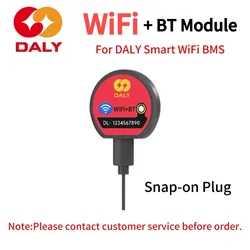 Daly-Módulo Bluetooth KMS Inteligente BMS WiFi, Tela LCD, UART, Cabo RS485, LiFePO4, Acessório de Bateria Li-ion, 4,3 