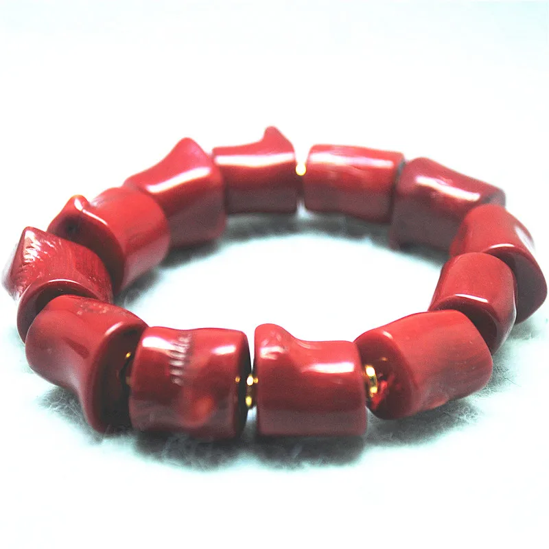 1PC Nature Coral Bracelets With Elastic Wire For Fashion Party Wear Unique Jewelry 18CM Length With Wholesale Price