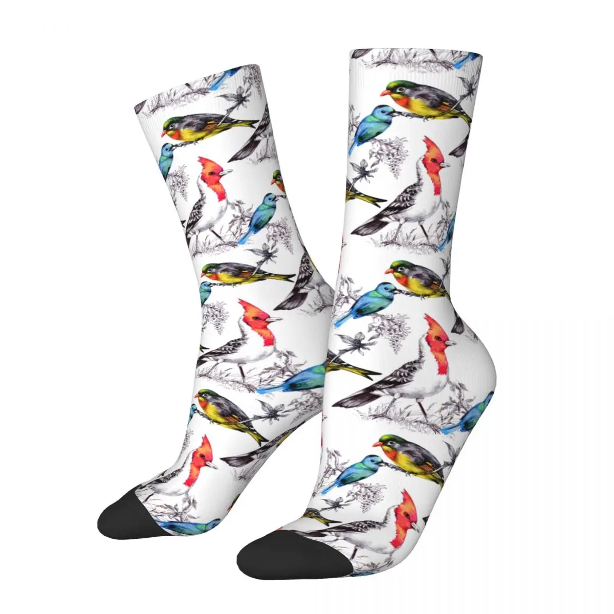 Crew Socks Beautiful Birds Northern Cardinal Grosbeaks Accessories Compression Printing Socks All Seasons Best Friend Gifts