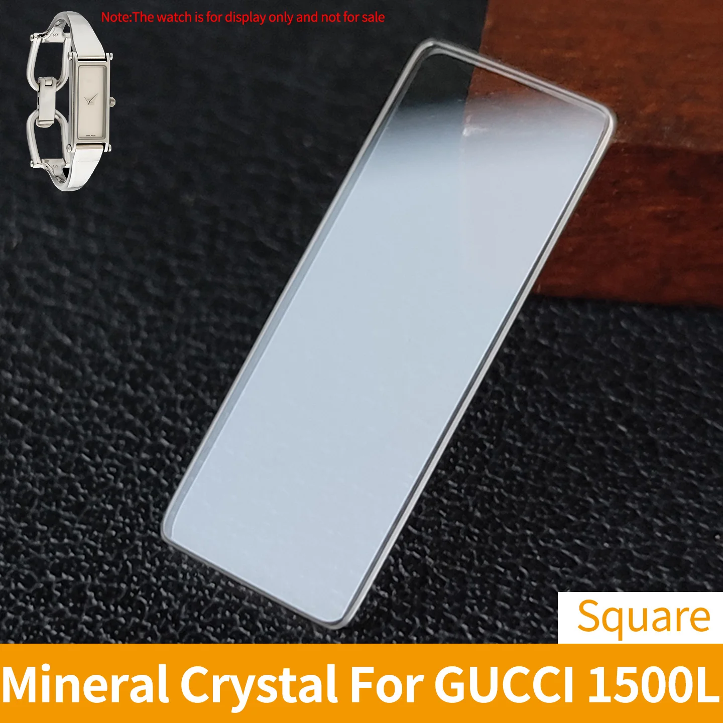 Quadratisches, flaches Mineralglas für GU/CCI 1500L Uhrenkristall, transparente, widerstandsfähige Oberfläche, Ersatzteile – Detail 6