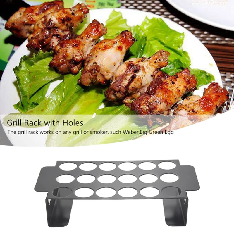 Подставка для гриля с 18 отверстиями, из нержавеющей стали