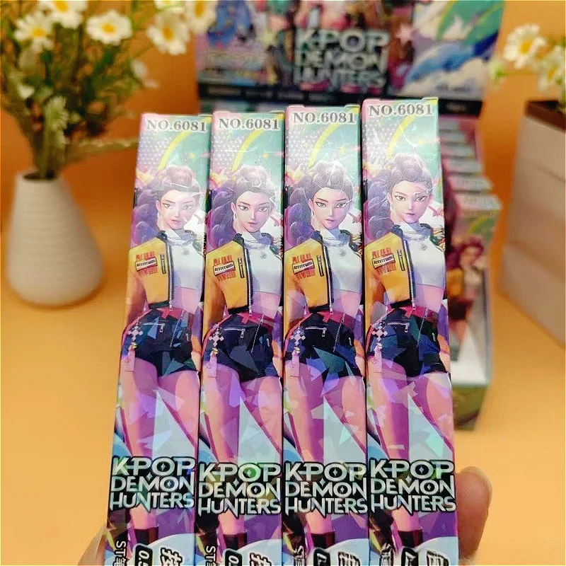 Bolígrafo de firma del equipo de caza de brujas Kpop, 0,5mm, escritura suave, diseños temáticos de múltiples miembros, esenciales para que los fanáticos coleccionan