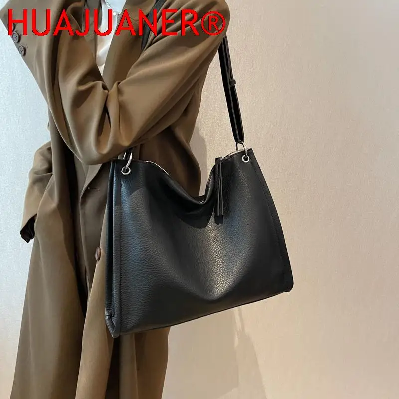 

2023 Large Shoulder Side Bags Women Trend Designer Vintage High Capacity Leather Handbags and Purses casual simple shoulder bag