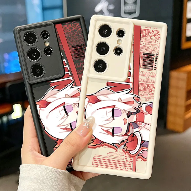 Arknights Nian Chibi Anime Silicone Phone Case For Samsung Galaxy S26 Ultra S26 Edge S25 FE S24 S23 S22 ULTRA S21 PLUS S20FE
