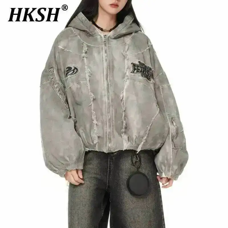 HKSH Otoño Invierno nueva tendencia de los hombres diseño Original Techwear moda de venta al por menor tendencia chaqueta Vintage abrigos casuales elegantes Ins HK6132