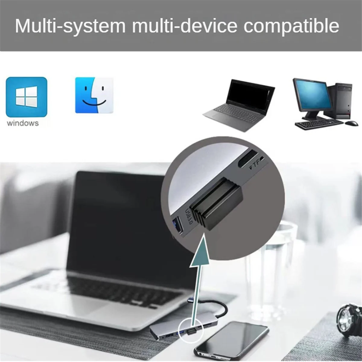 SMIEA Mouse Jigglers Mover Indetectable Puerto USB automático Shaker Wiggler para computadora portátil Mantiene el ordenador despierto Movimiento del mouse Blanco