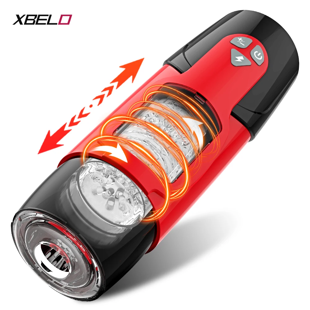 Masturbador masculino automático con rotación telescópica, copa de masturbación para hombre, pistón de simulación, mamada, productos para adultos, masturbador para hombres