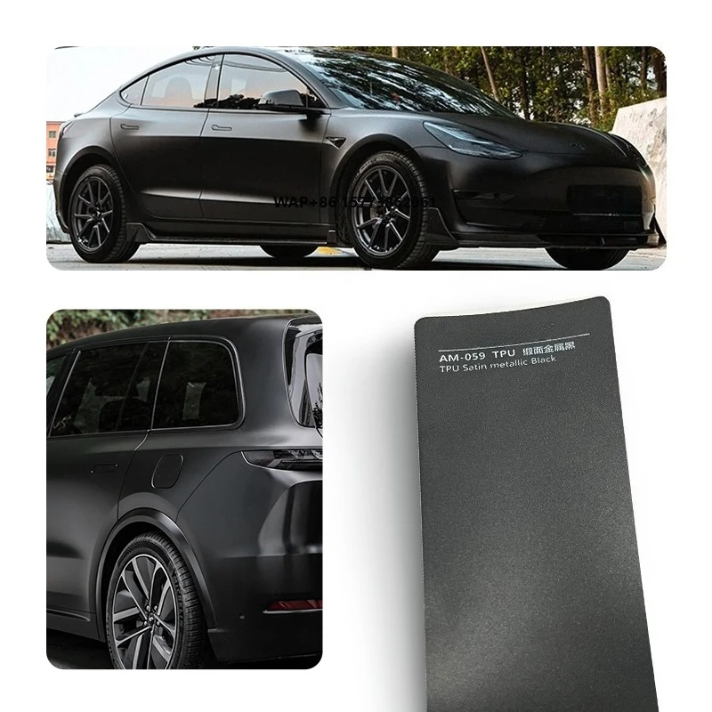 

Производитель самовосстанавливающаяся пленка из ТПУ с защитой от царапин, цветная пленка для украшения кузова, виниловая пленка, черная автомобильная наклейка