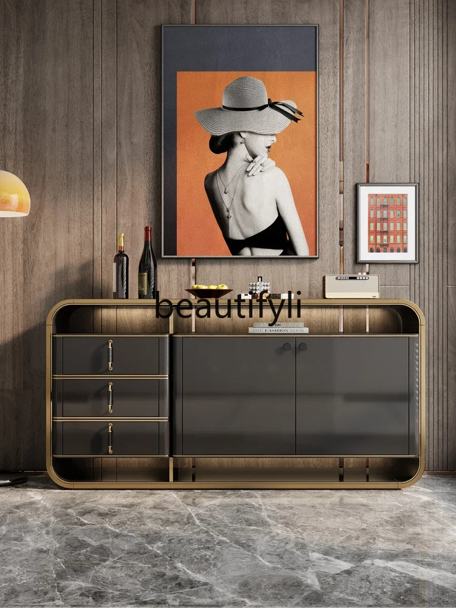 

Italian light luxury modern simple entrance entrance six chest cabinet minimalist side cabinet