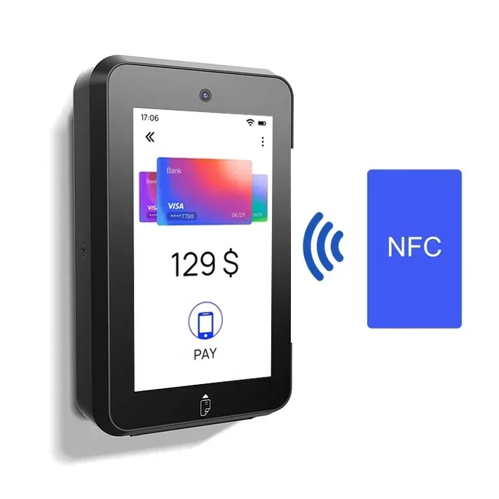 

4G IP54 IK08 Android 14 Cashless Tap-to-pay Contactless Payment Unattended Kiosk with NFC CM30