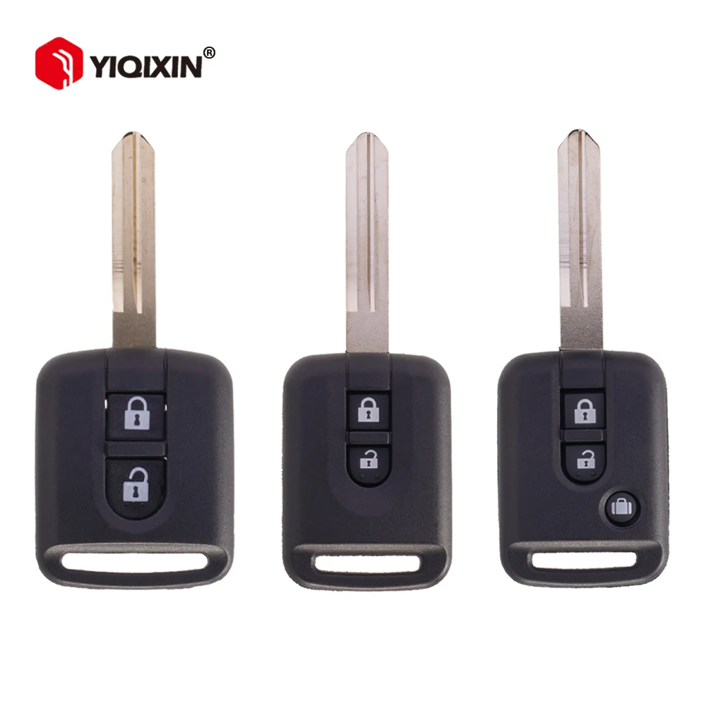 YIQIXIN 2/3 Button Remote Car Key Shell Case For Nissan Qashqai Navara Micra NV200 Patrol Y61 Micra 350Z Pathfinder 2002-2016