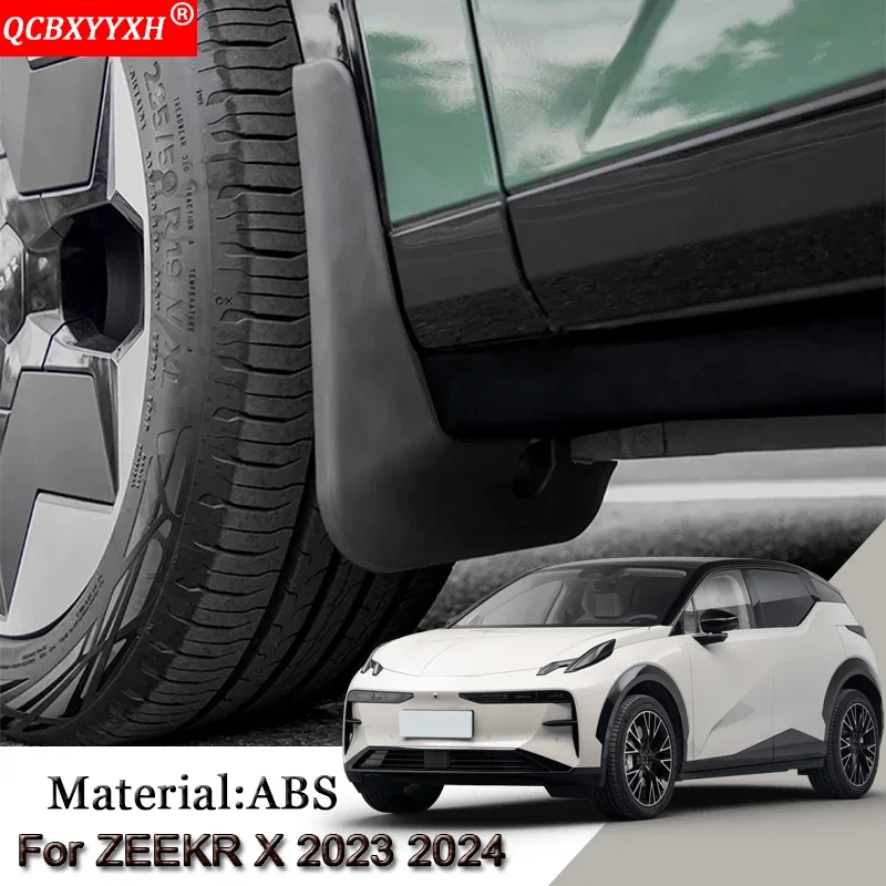 

Car Styling Fit For ZEEKR X 2023 2024 ABS Car Mud Flaps Splash Guard Mudguards MudFlaps Front Rear Fender Auto Accessories