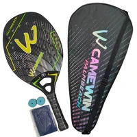 Camewin 3K Beach Tennis Racket Full Carbon Fiber Rough Surface Outdoor Sports Racket For Men Women Adult Tennis Racket The New 3