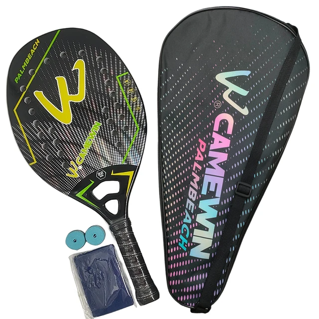 Camewin 3K Beach Tennis Racket Full Carbon Fiber Rough Surface Outdoor Sports Racket For Men Women Adult Tennis Racket The New 3 Camewin 3K Beach Tennis Racket Full Carbon Fiber Rough Surface Outdoor Sports Racket For Men Women Adult Tennis Racket The New 3