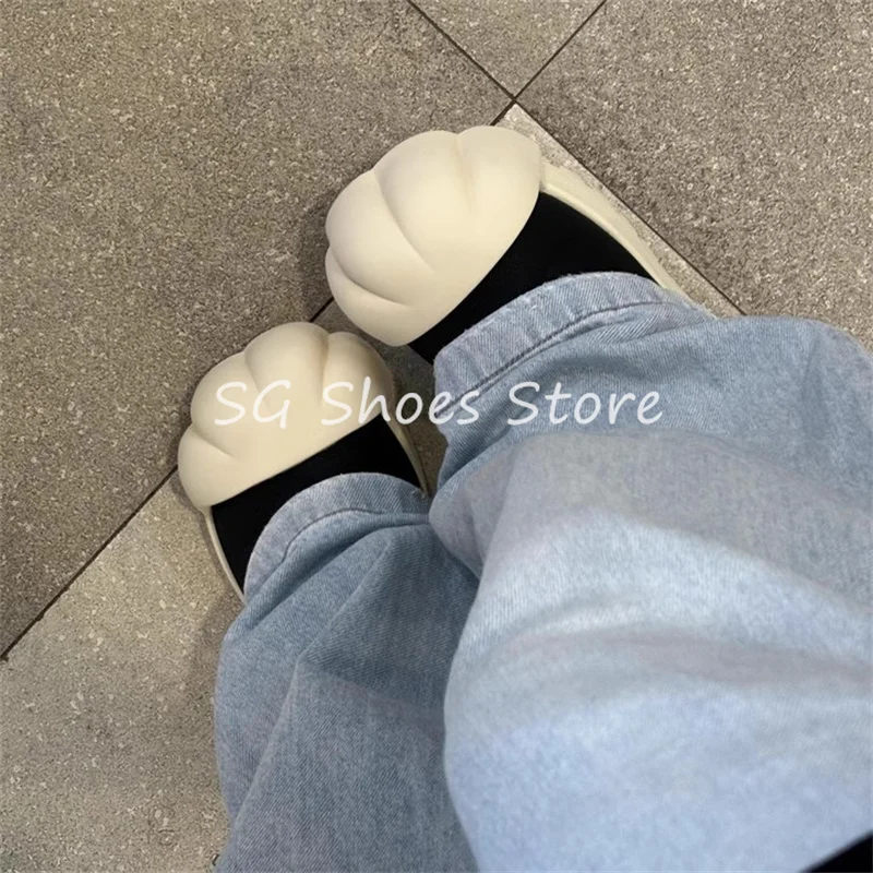 

Cute Kitty Paw Toe Big Head Sneakers for Man and Women Mixed Color Chunky Bottom Lace-Up Canvas Shoes Couple Skateboard Shoes