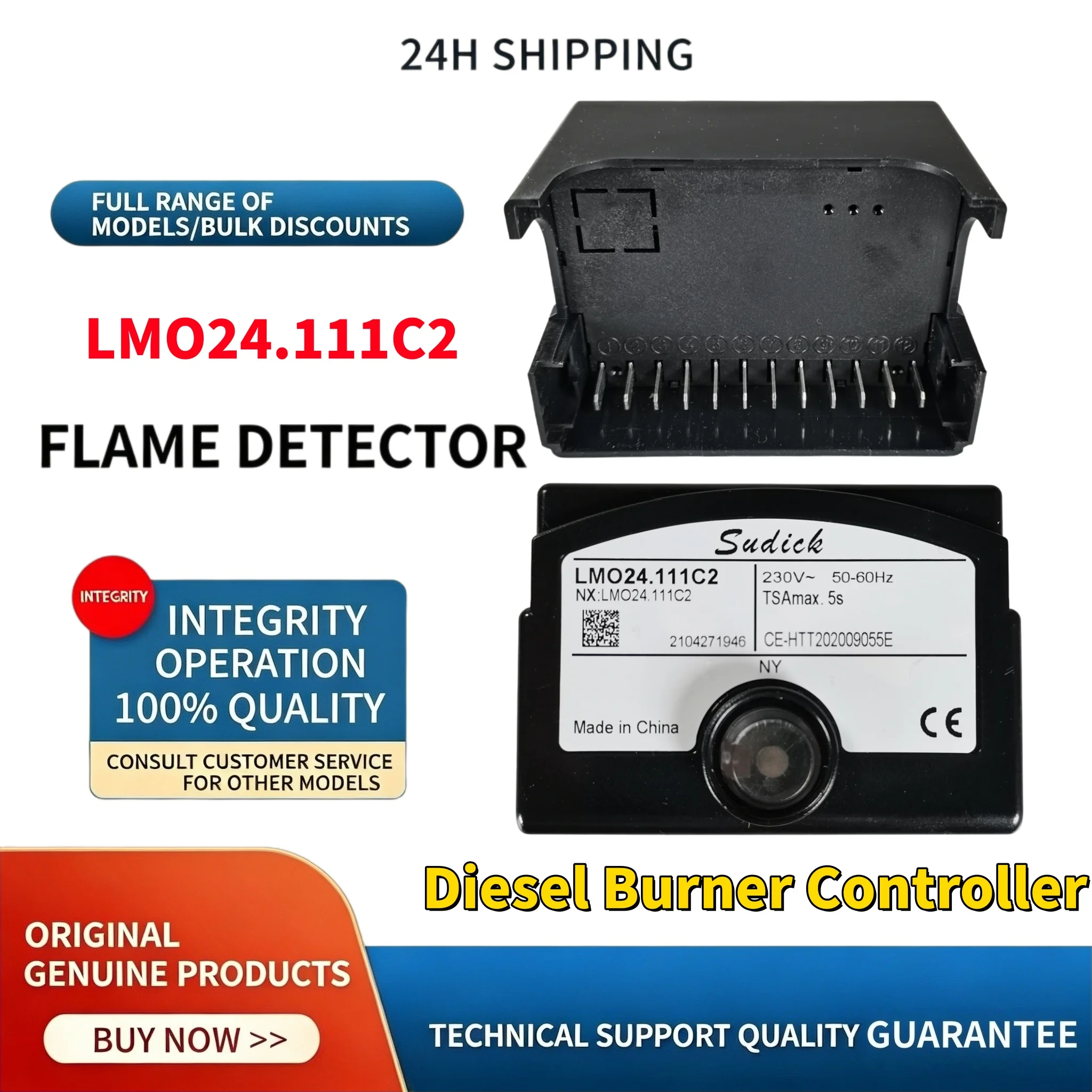 Diesel Burner Control Box LMO24.111C2 Industrial Oil Burner Controller Combustion System Replacement Parts 24h Fast Shipping