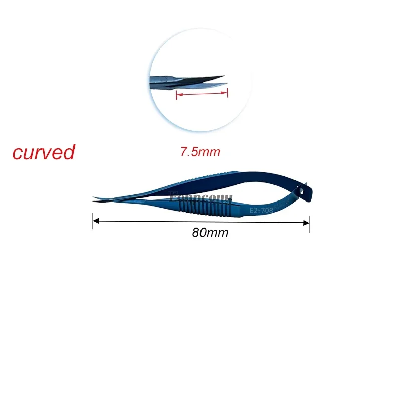 กรรไกรแวนนาสสำหรับทำแคปซูโลโมเตอริยิสและคอนเนอร์รีคอนเนคตาขนาด 9.5 ซม. 8.0 ซม.